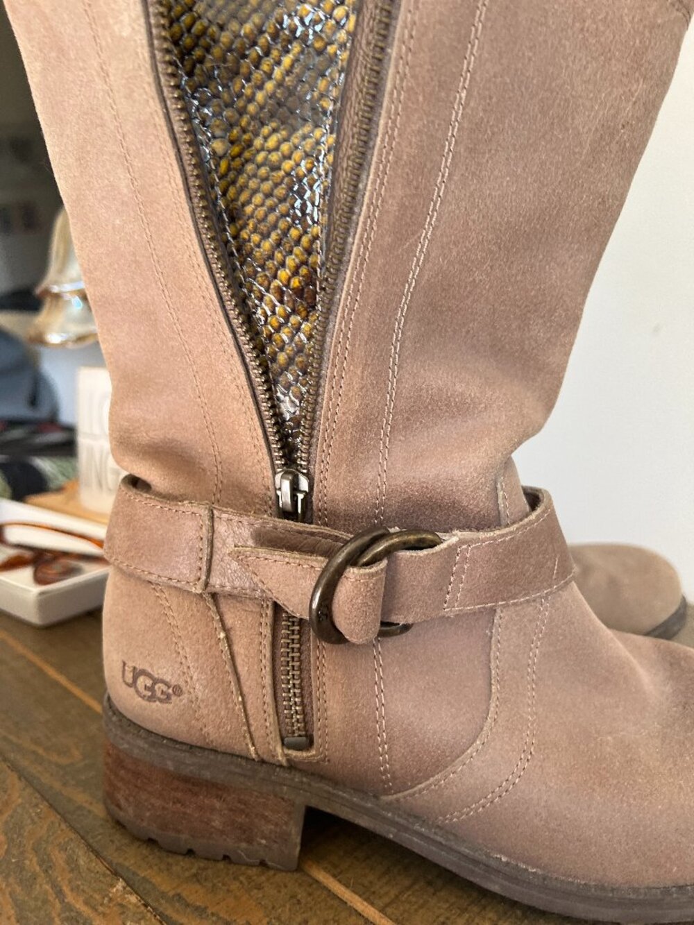 UGG Silva Moto Boot Size 8
